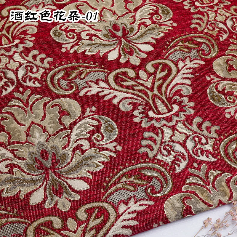 Jacquard Chenille Bankstof Europese Stijl Hoge Precisie voor Bekleding Woondecoratie Draperiehoezen per meter - afbeelding 1