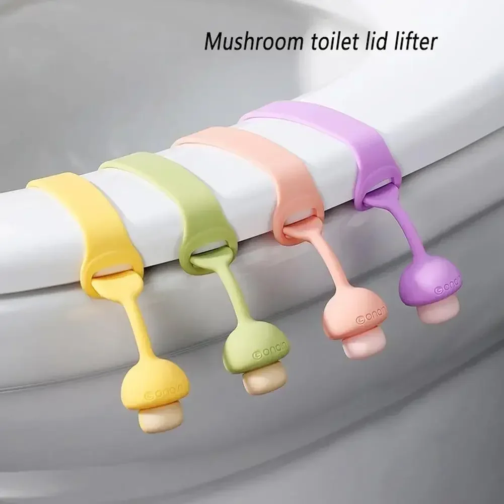 Toilet Flipper Silicone Lift Toilet Lid Toilet Seat Pull Ring Sanitary and Anti Dirt Hand Bathroom Seat Lifter Accessories