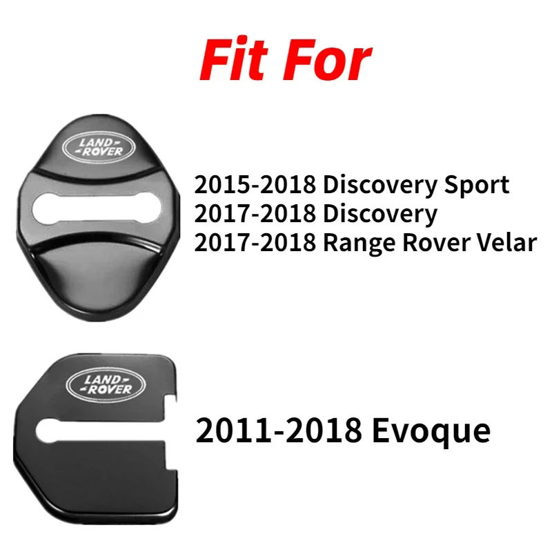 For Land Rover Discovery Sport Range Rover Evoque Discovery 2 3 4 5 Stainless Steel Car Door Lock Cover Badge Sticker Decoration