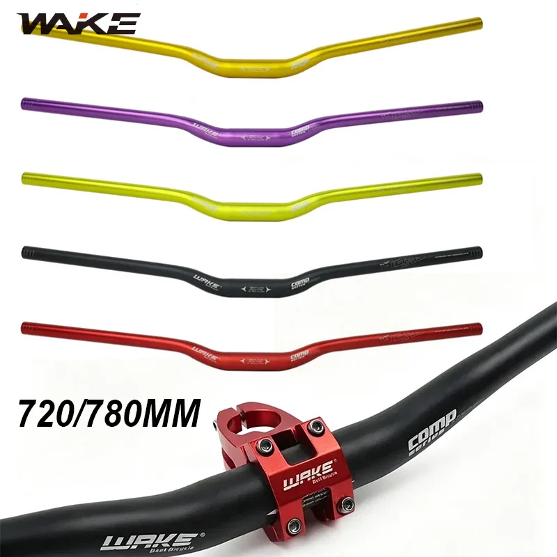 WAKE Mountainbike-Lenker 720mm 780mm 31,8mm Fahrradlenker 31,8mm Aluminiumlegierung Fahrradlenker Fahrradteile