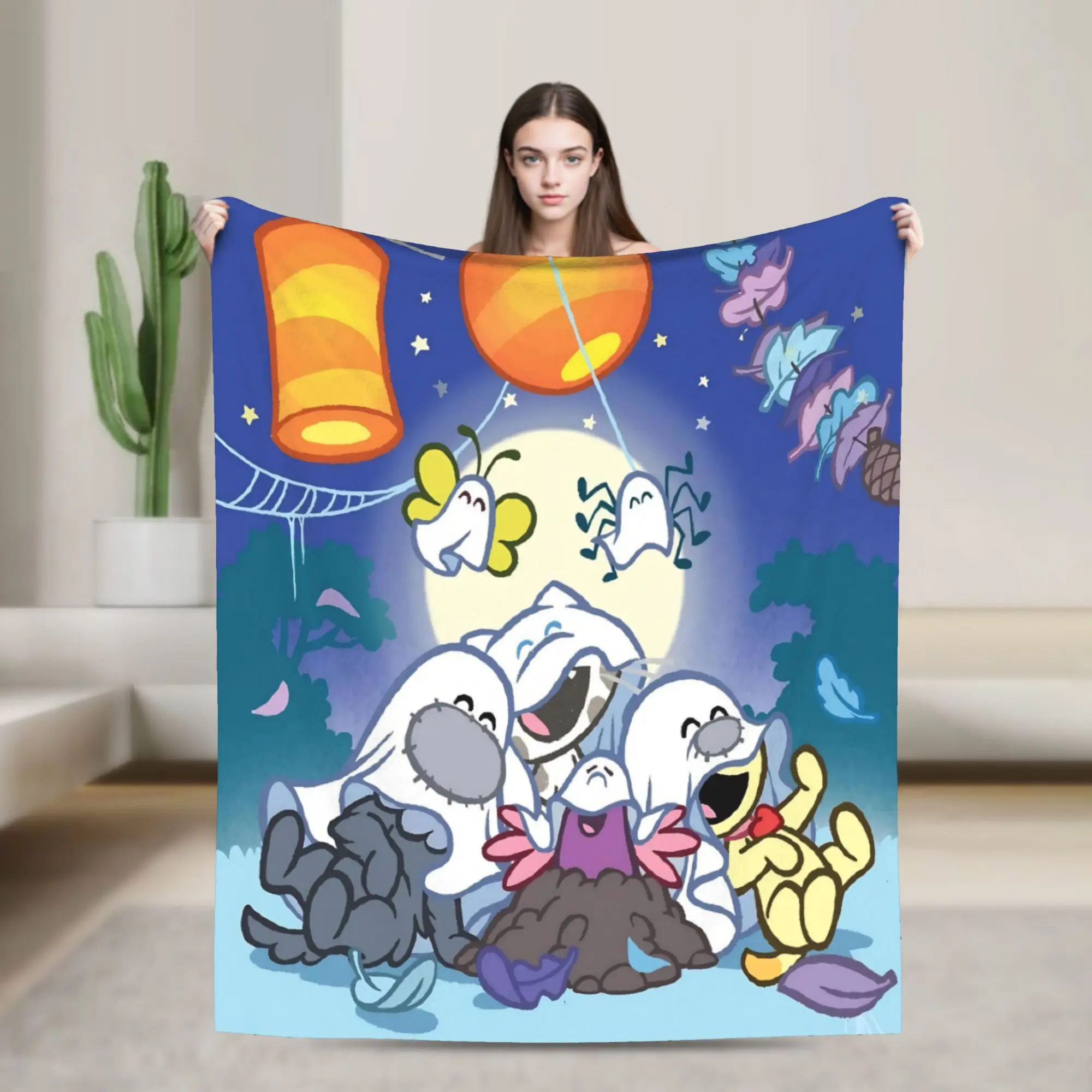 Woezels And Pips  Stuff Blanket Soft Flannel  Throw Blankets Cozy Bedspread