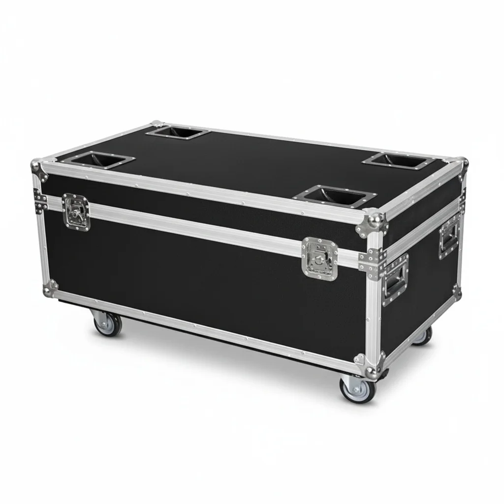 

Microphone Stand Flight Case, Aluminum 9mm Fireproof Plywood ATA Tool Case, Heavy Duty Flight Case, Universal Packaging Case