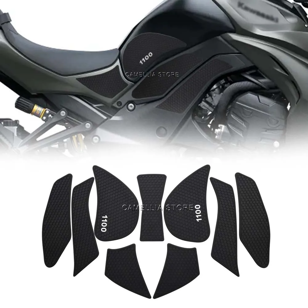 

Motorcycle Fuel Tank Pad Anti-Slip Side Waterproof Black White Motorcycle Fuel Tank pad Sticker for Kawasaki Z1100 2026