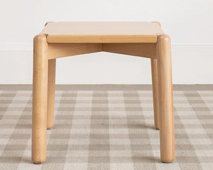 

Nordic all solid wood small bench, household shoe changing stool, children's game stool, beech wood stool