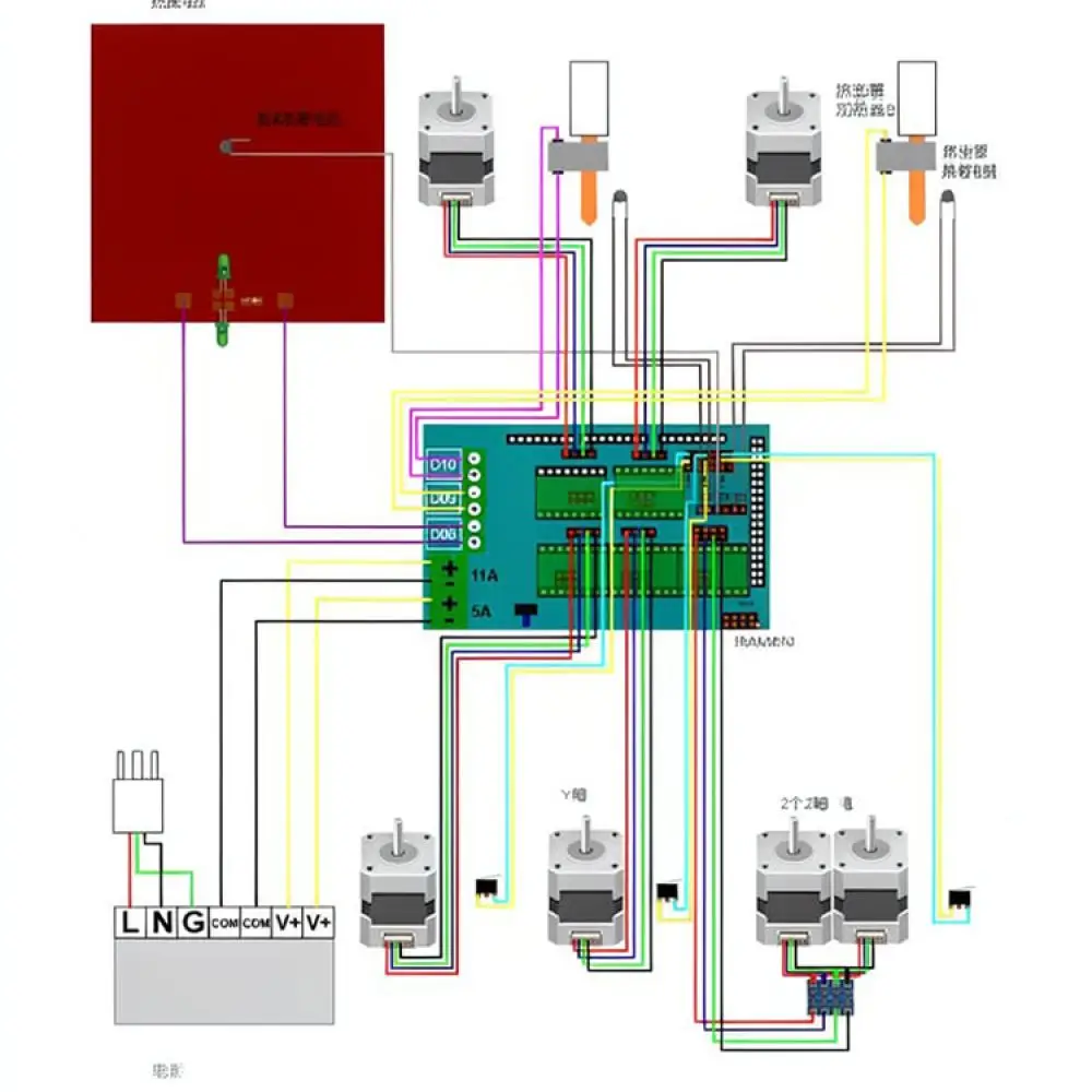 3D Printer Motherboard For Kemeixing RAMPS 1 4 1 5 1 6 Control Board Logic Controller Accessory Reprap Electronic Hardware