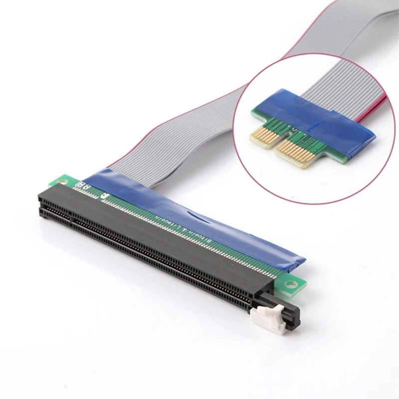 محول إكسبريس PCI-e ، بطاقة ناهض 1x إلى 16x ، مرنة ، مسطحة ، PCI Express 1 إلى 16 X ، كابل موسع ، جديد ، 2