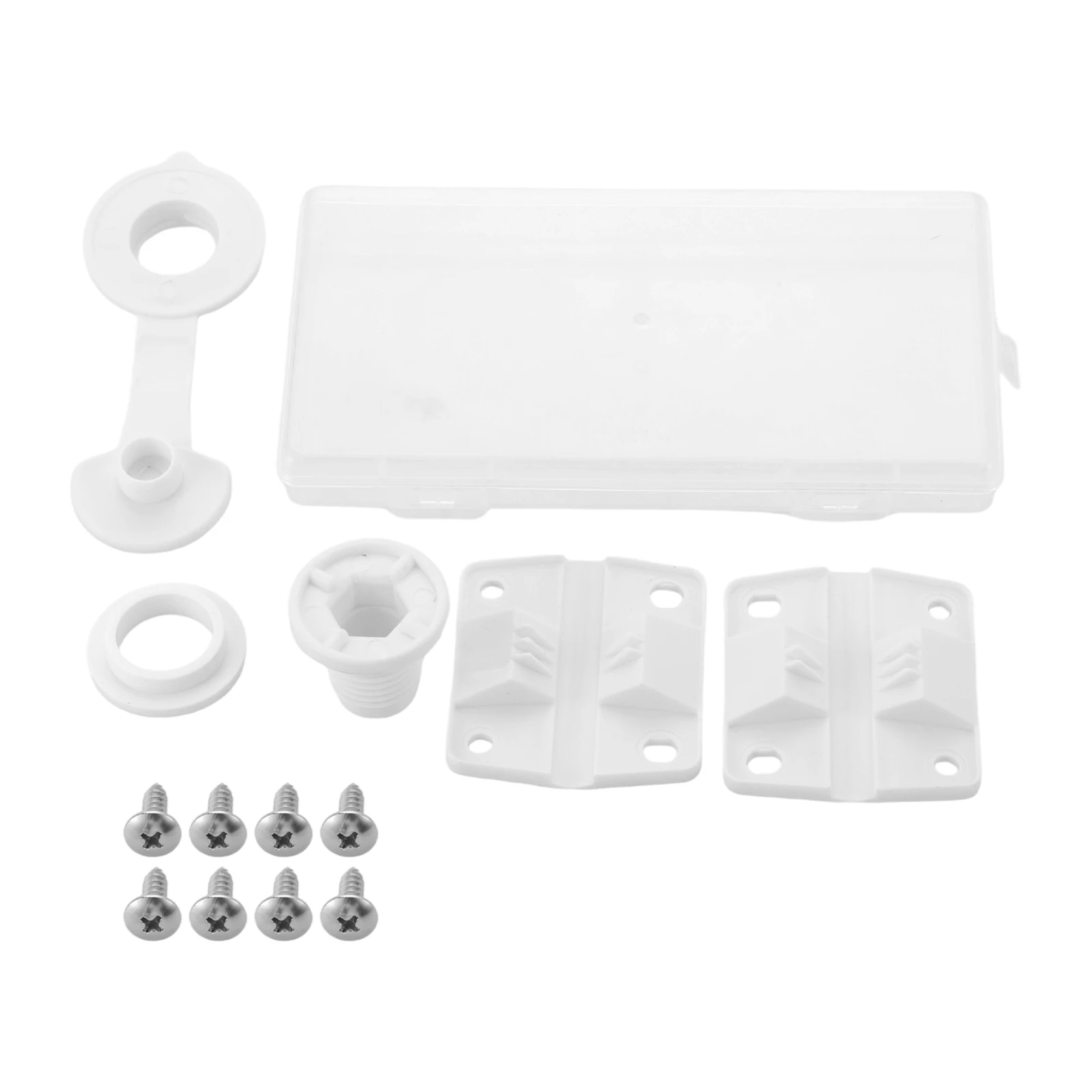 2pcs Cooler Plastic Hinges with Drain Plug with 1-Inch Shaft Length Part Number R5214D607G Compatible for Coleman Cooler Models