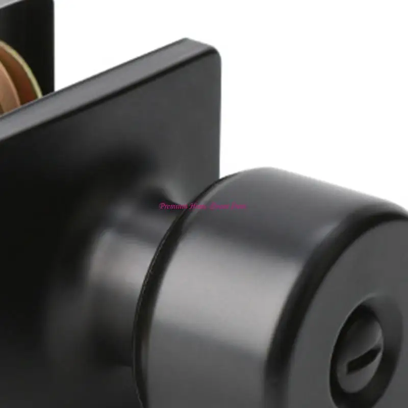 

Матовые черные крепкие дверные ручки сплавного сплава цинк с замок и ключ, подходящие для оформления дверей спальни и ванной