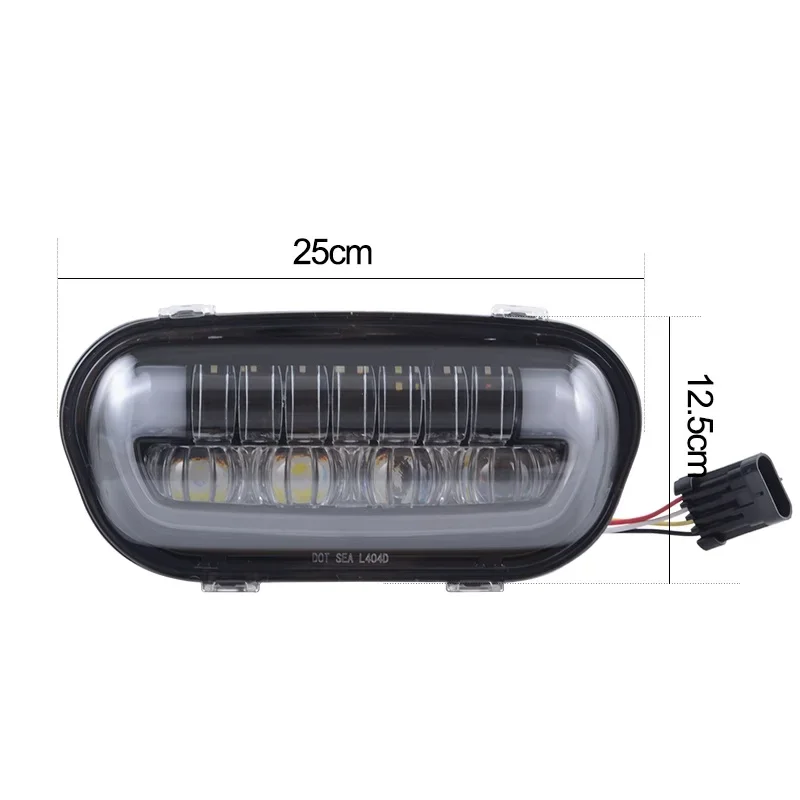 YongJin Hot sale Black LED Headlights leds for motorcycle motorcycle headlight led  for Harley fat bob