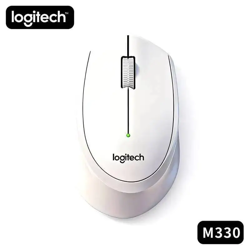 

Беспроводная мышь Logitech M330 Ergonomic с бесшумным кликом, 2,4 ГГц, USB-приемник, высокая точность, для дома, офиса, ноутбука, ПК, Mac