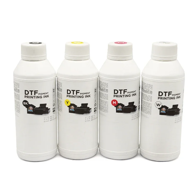 Imagem -06 - Tinta Dtf para Filme de Transferência Direta Adequada para Filme Pet Todas as Áreas de Trabalho Impressora Dtf de Grande Formato bk c m y wh Cor Disponível 1000ml