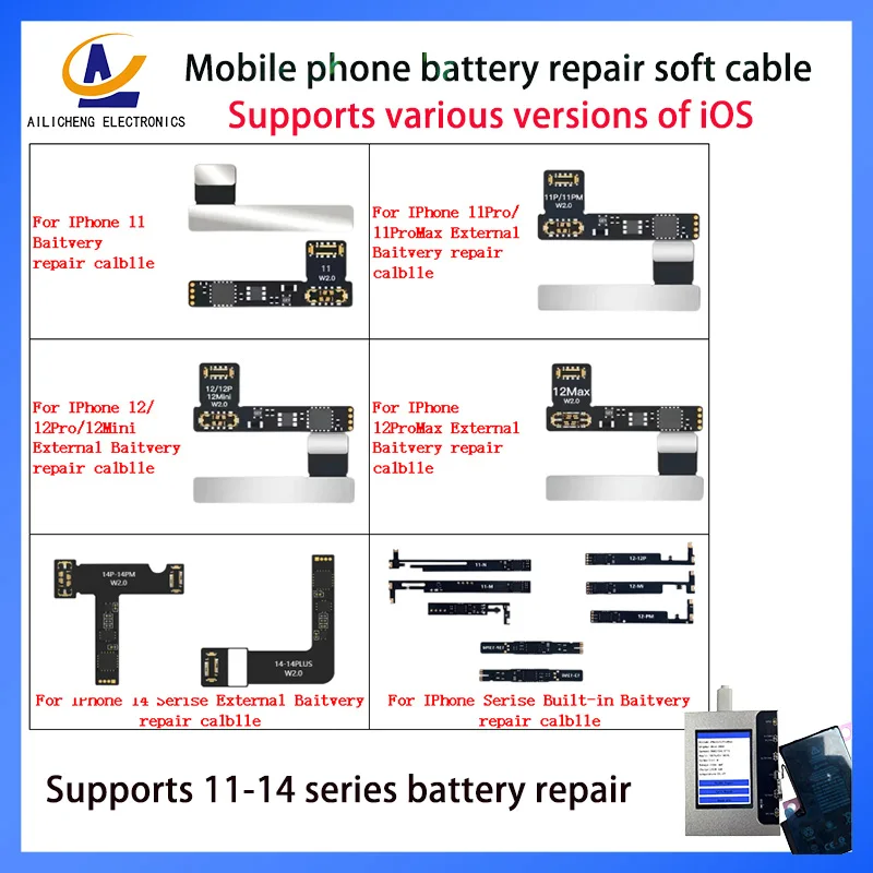 Iphone Battery Repair Flex Cable 11-15Pro Max Series Battery Pop Ups Widows Error Health Warning Removing