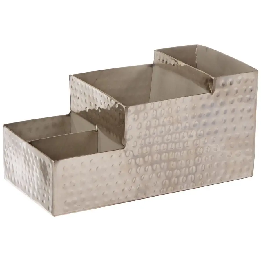 

HMBAR9 Stainless Steel Hammered Finish Bar Coffee Caddy