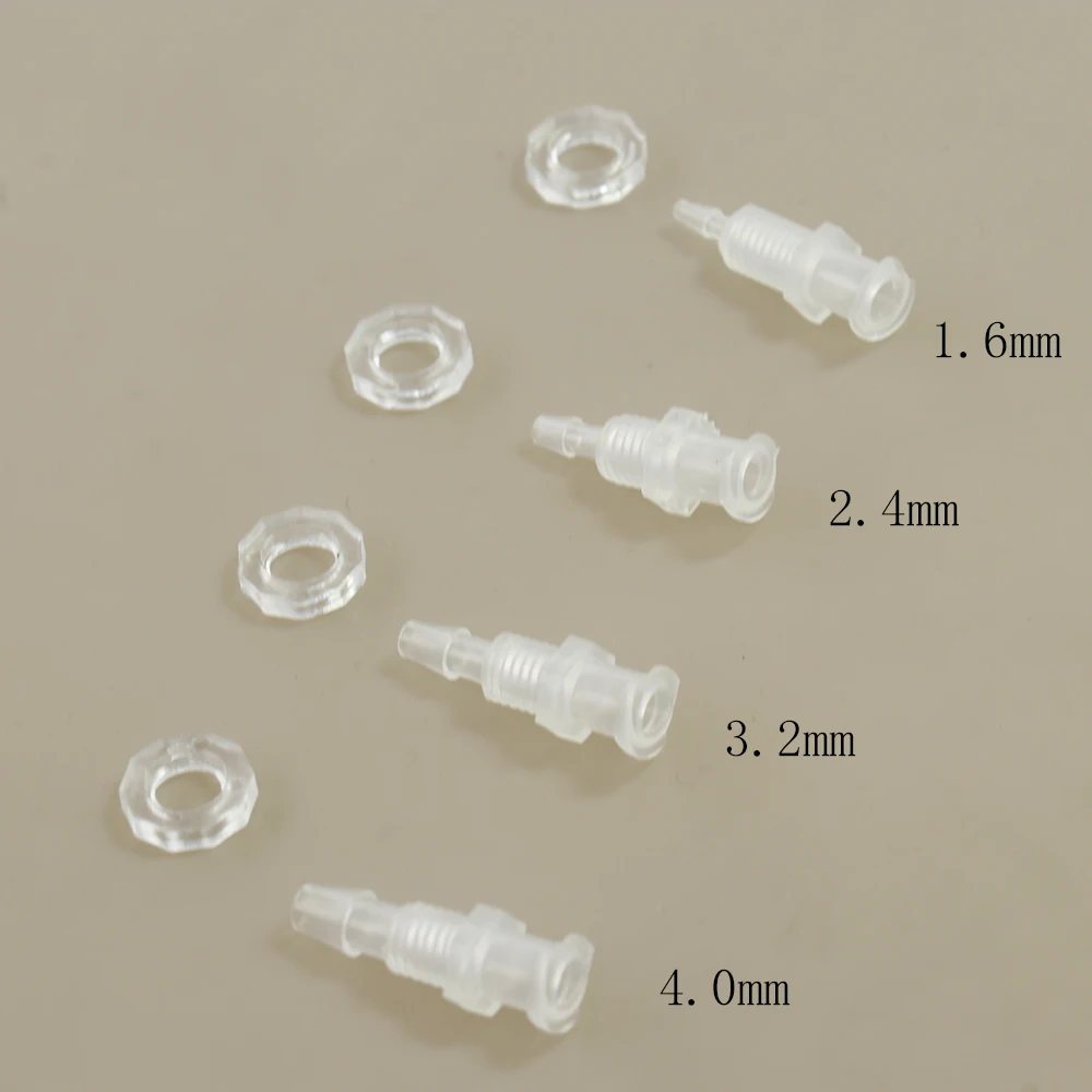 Luer Lock Adapter Straight through plate PP Plastic Air Valve Pipe Subpackaging Instrument