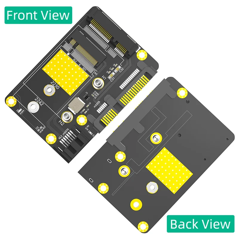 

2 In 1 Msata/M.2 NGFF SSD To Dual SATA3 Adapter M.2/MSATA To SATA Adapter M.2 NGFF MSATA SSD To SATA3.0 2.5Inch Adapter