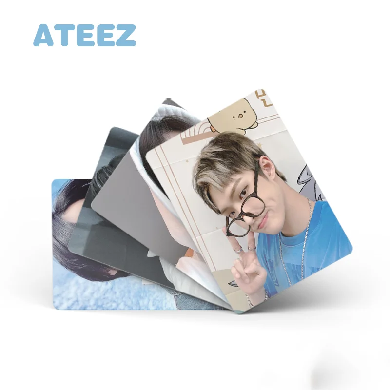 50pcs/set KPOP ATEEZ New Album Laser Card LOMO Card Hongjoong Seonghwa Yunho Yeosang Girl Collection Gift Postcard Photo Card