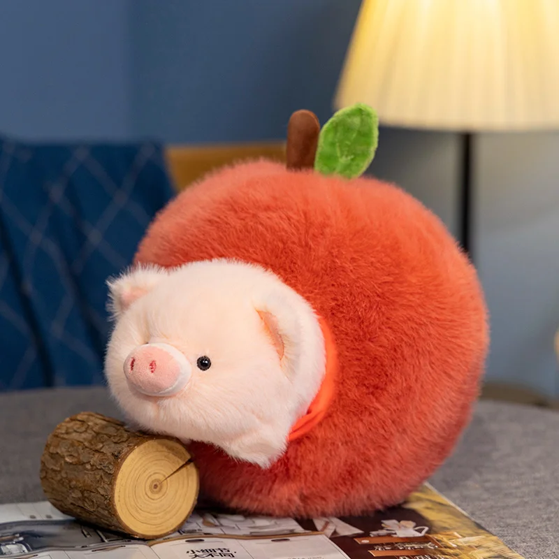 

Мягкая игрушка-поросенок Apple Pig Doll, плюшевая подушка-поросенок, милая подушка-поросенок для дома, дивана, спальни, подарки для друзей