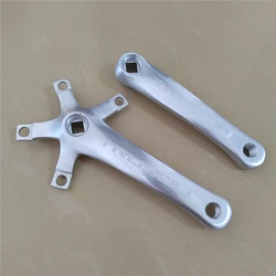 Folding Road Bike Crankset BMX Parts Attachments Alloy 5 Nail Square Hole 152mm BMX 110BCD Silver