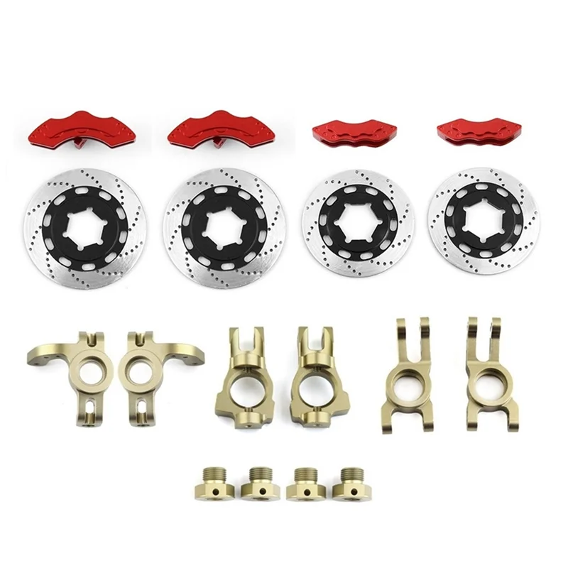 Metal Steering Block C-Hub Carrier Rear Hub Carrier Brake Disc for 1/7 Scale KM Citron C3 Rally RC Car Upgrade Parts,B