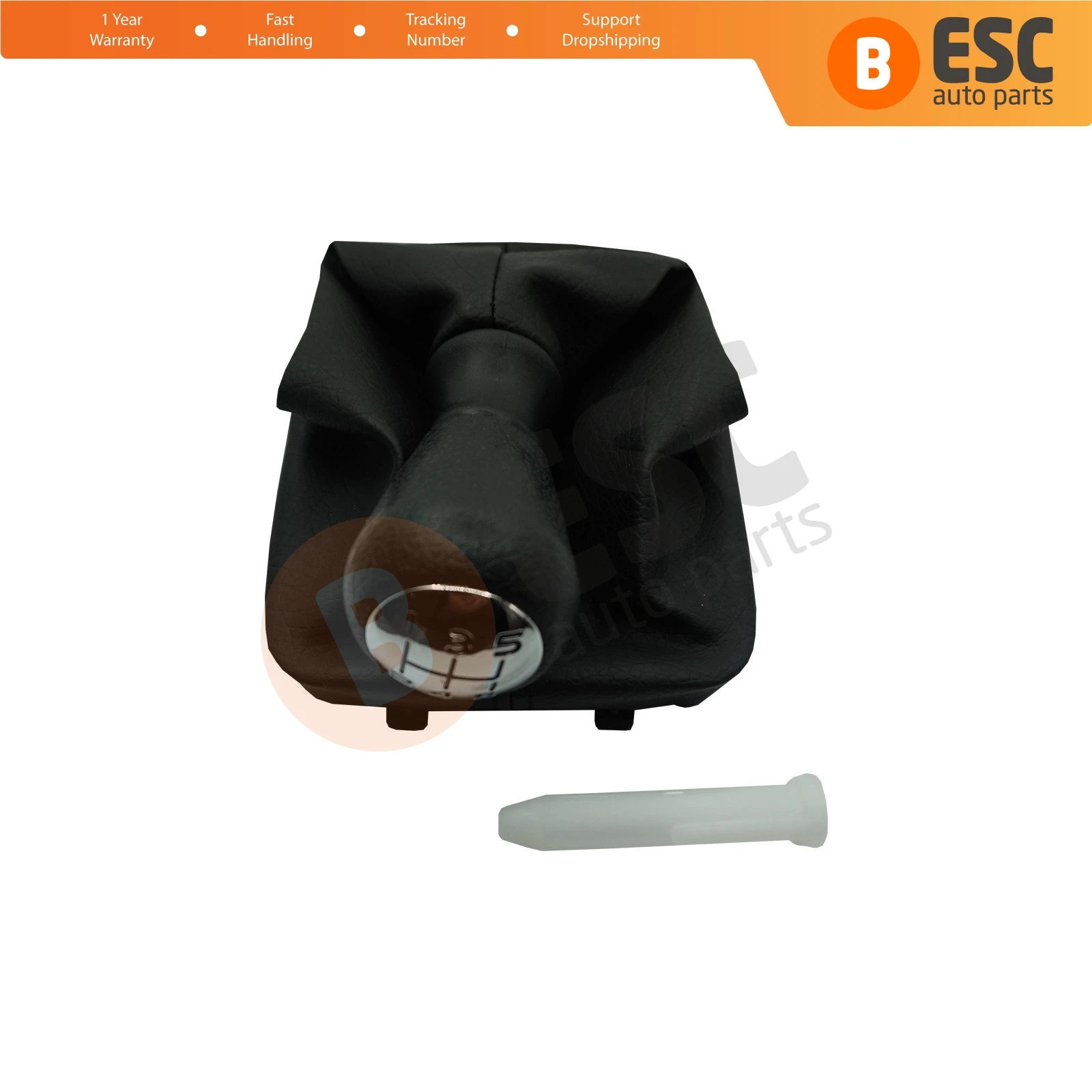 ESC Auto Parts ESP811 Gear Shift Knob Black Boot Gaiter Set 7588PC, 2403.AP For Peugeot 206 206+ Fast Shipment Ship From Turkey