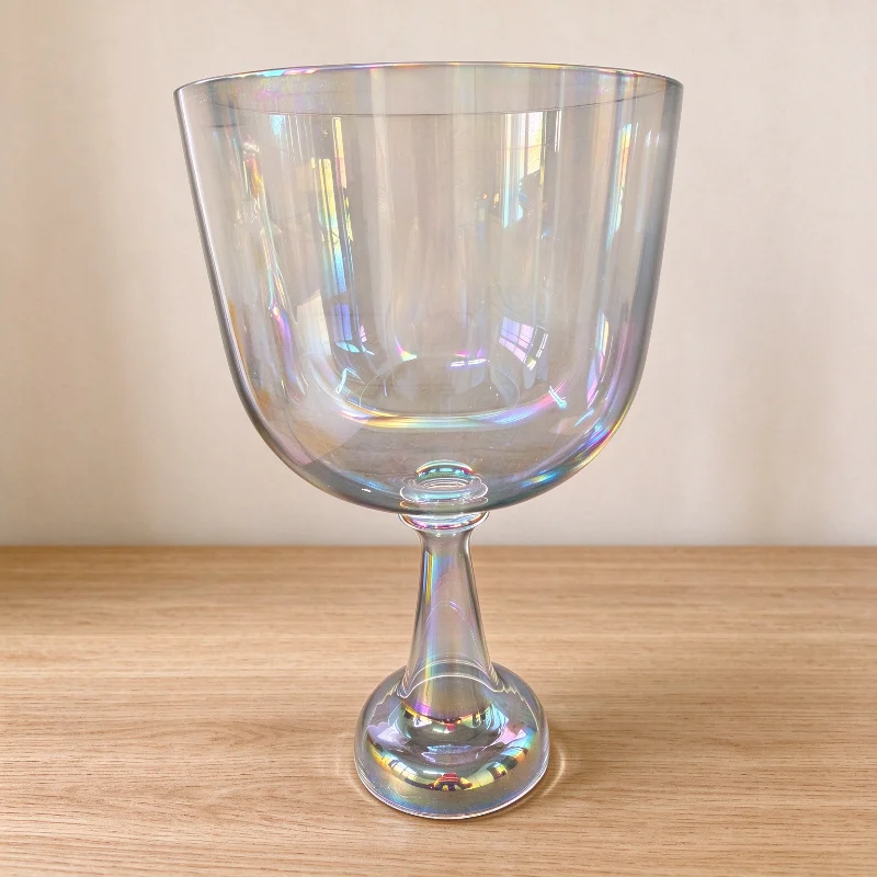 Crystal Sound Bowl 3 Scale A# Tone Meditation Singing Bowl 7 Inch Healing Singing Bowls Handheld 440/432Hz Yoga Sound Bowls