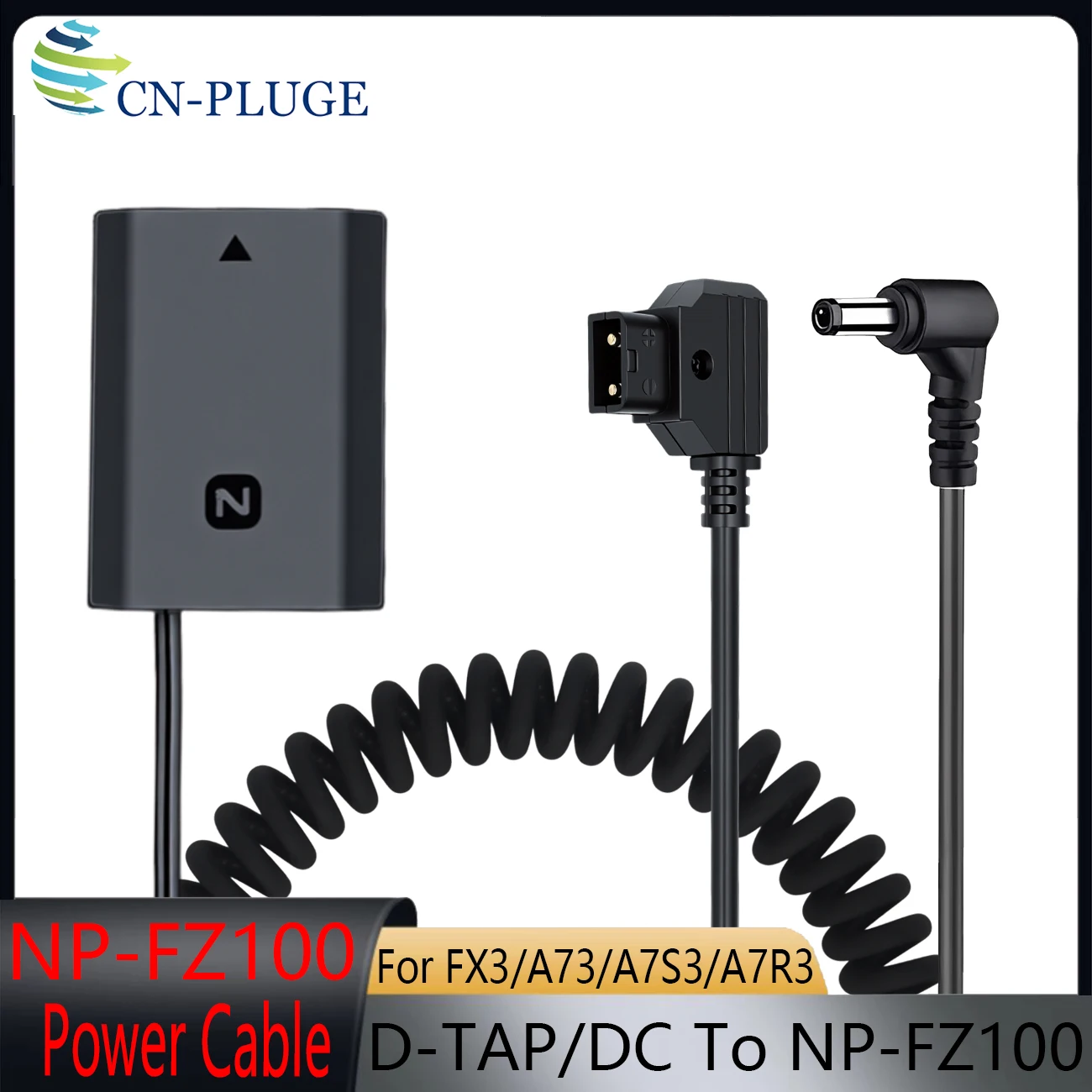 NP-FZ100 Dummy Battery Fully decoded DC Coupler for Sony ILCE-9 Alpha/A73/FX3 A9 A7RM3 A7RIII A7M3 A7M4 Camera
