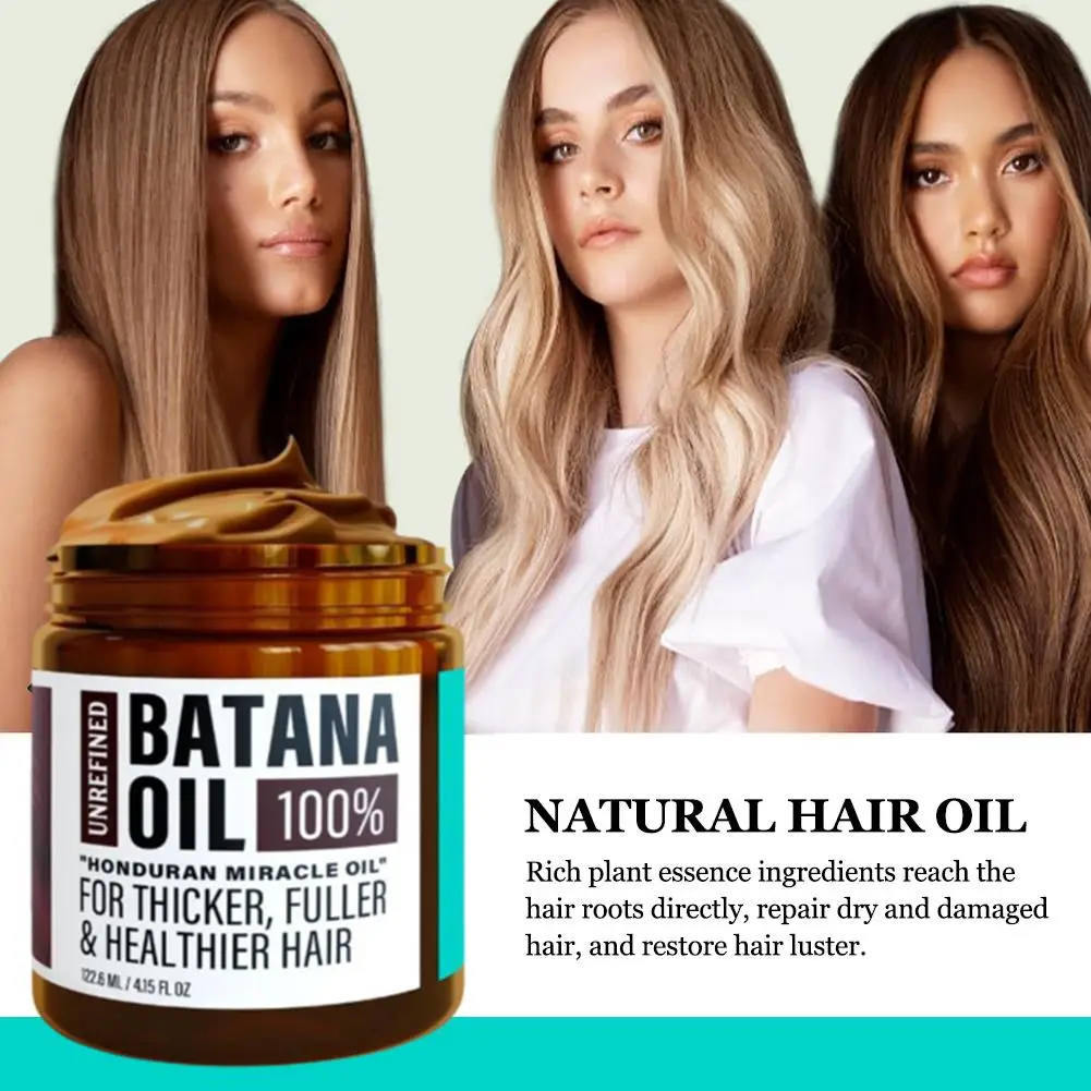 Batana Natural Hair Oil Rich Plant Essence Reduce Hair Loss Repair Hair Texture Light Easy To Absorb Natural Aromatic Hair Oil