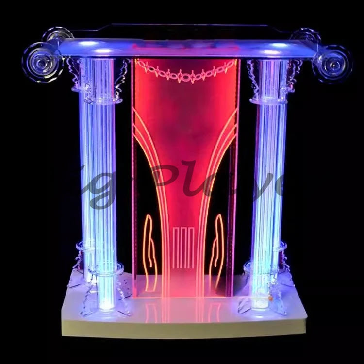 تخصيص المنصة شفافة الاكريليك يردد الجدول محاضرة الجدول كريستال التحدث استقبال خطاب الجدول المؤتمر #3