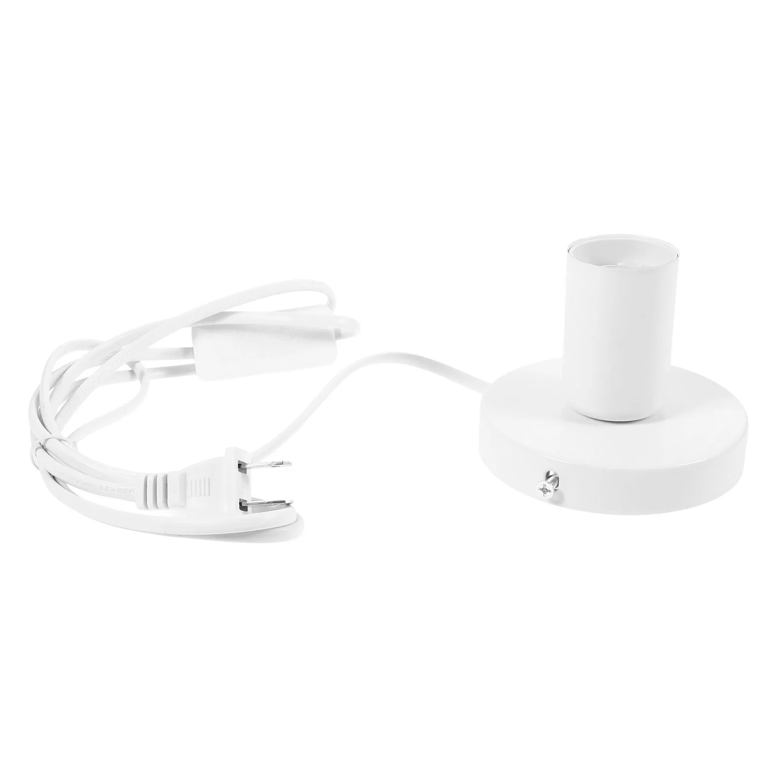 

Table Lamp Base Metal Alloy Round Stand for DIY Desk Lamp E27 Socket Smooth Finish Night Light Display Support