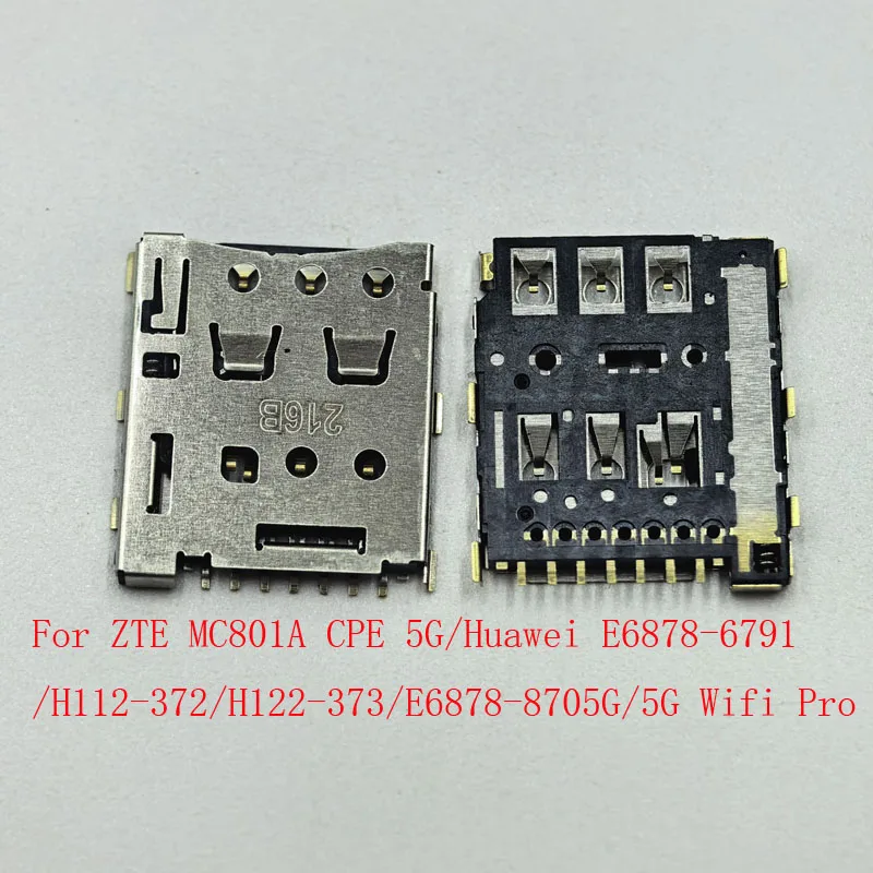 Image of 1-100 Stück SIM-Kartenhalter Lesegerät Steckplatz Anschluss für Huawei 5G Wifi Pro E6878-870 6791 H112-372 373 ZTE Router MC801A