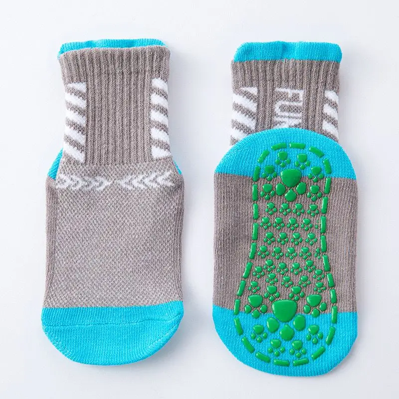 Thin And Breathable Non-slip Floor Socks Boy and Girl Rubber Socks Home Socks Cotton Candy Color