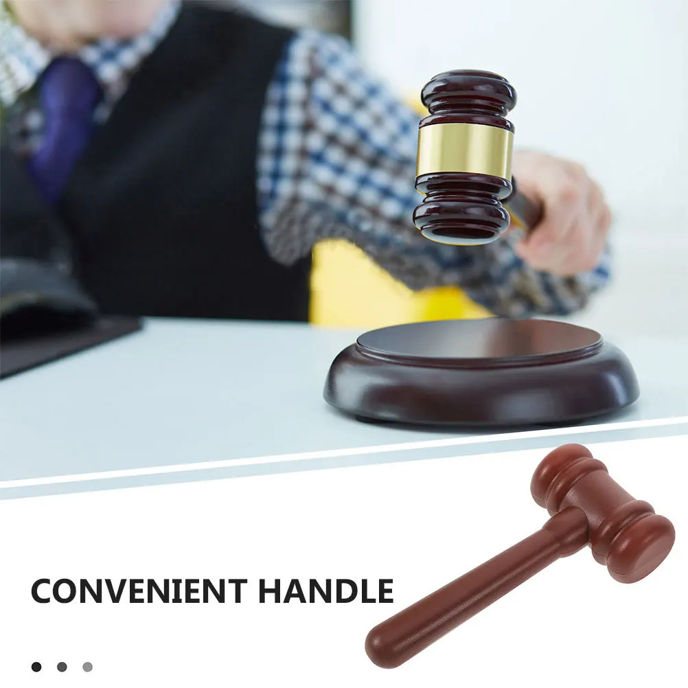 2 pezzi Martello da giudice Martello in plastica per bambini Gioco di ruolo Avvocato Vestire Gioco Divertimento Prop Bomboniera Accessorio per il corridoio