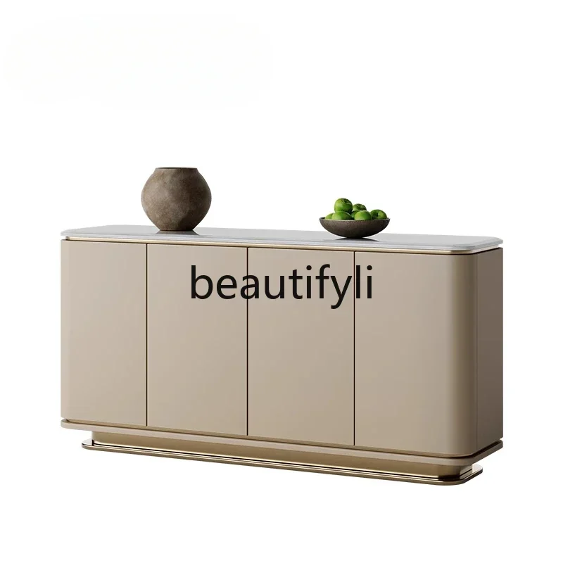 

N178 G Liht luxury marble dinin side cabinet villa whole house custom lare flat floor household dinin side cabinet