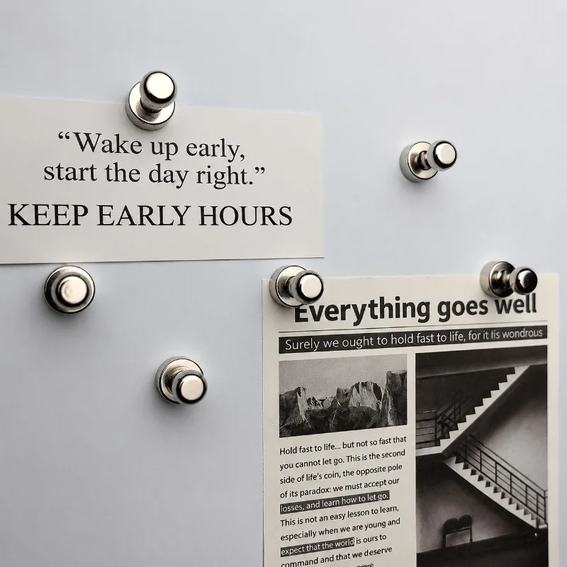 Strong Magnetic Thumbtacks Reminder Note Fastener For Bills Photos Postcards Organizer DIY Magnet Pin Compatible With Pegboard
