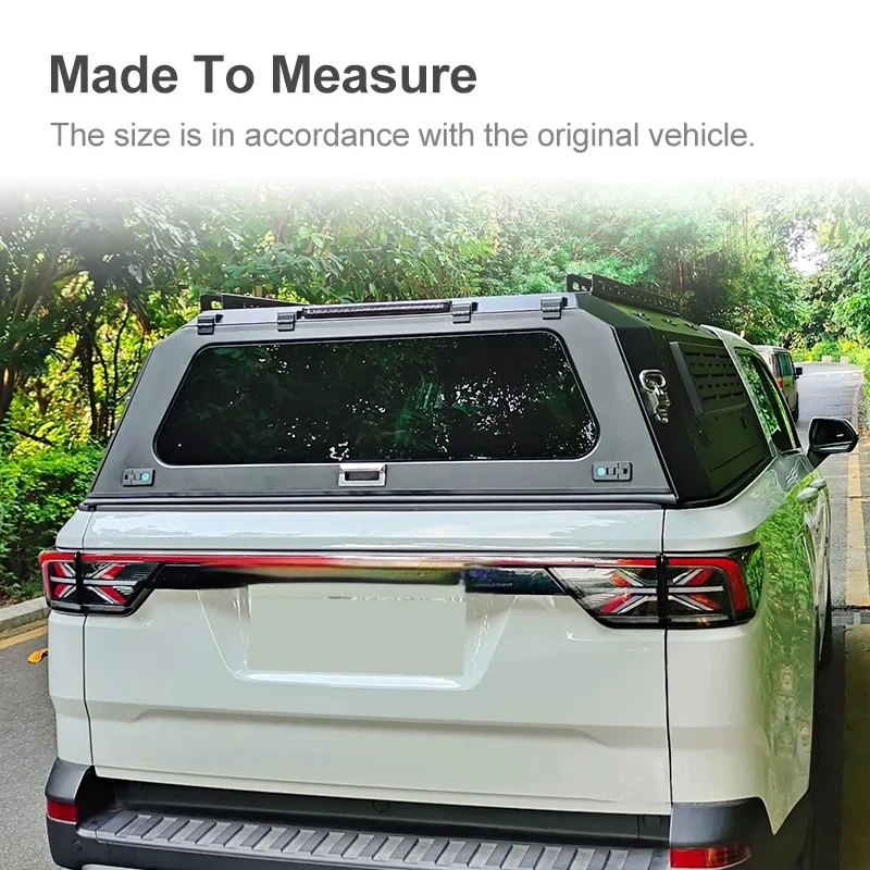 

Heavy-Duty Waterproof Aluminum Hardtop Tonneau Canopy, Fit Riddara RD6 Pickup Truck Bed Cover