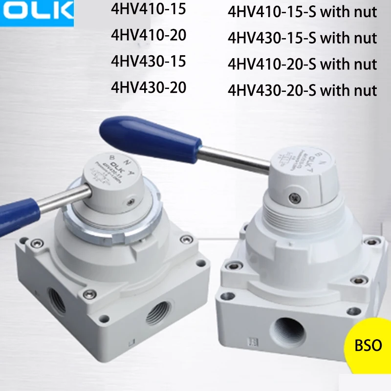 4HV 4HV410 4HV430 4HV310 4HV330 Series pneumatic control valve switch Rotary Valve port size 3/4  4/2 way Hand-Switching valve