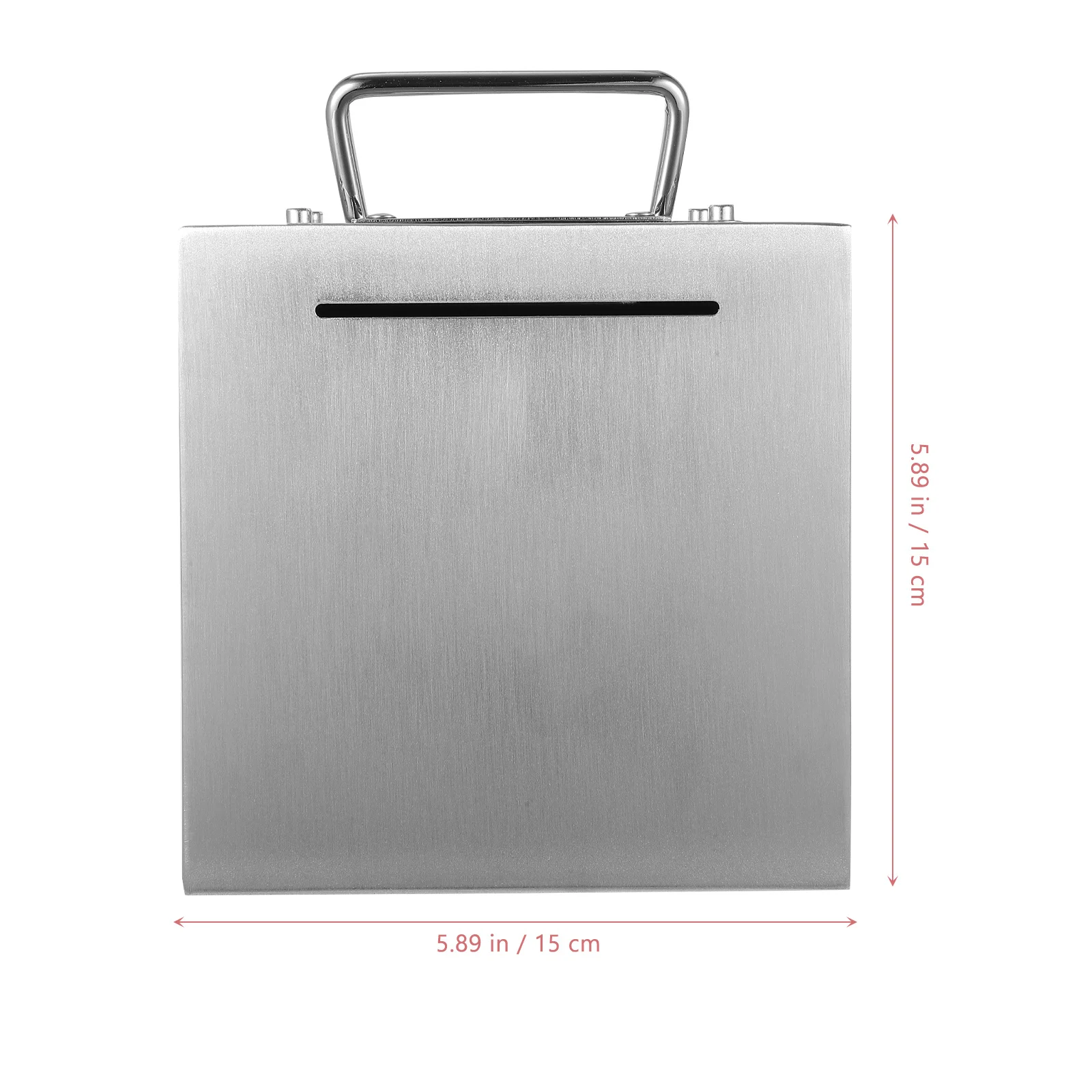 

1pc Steel Piggy Durable Metal Coin Bank For Adults Saving Box Metal Piggy Bank Cash Holder Handle Design