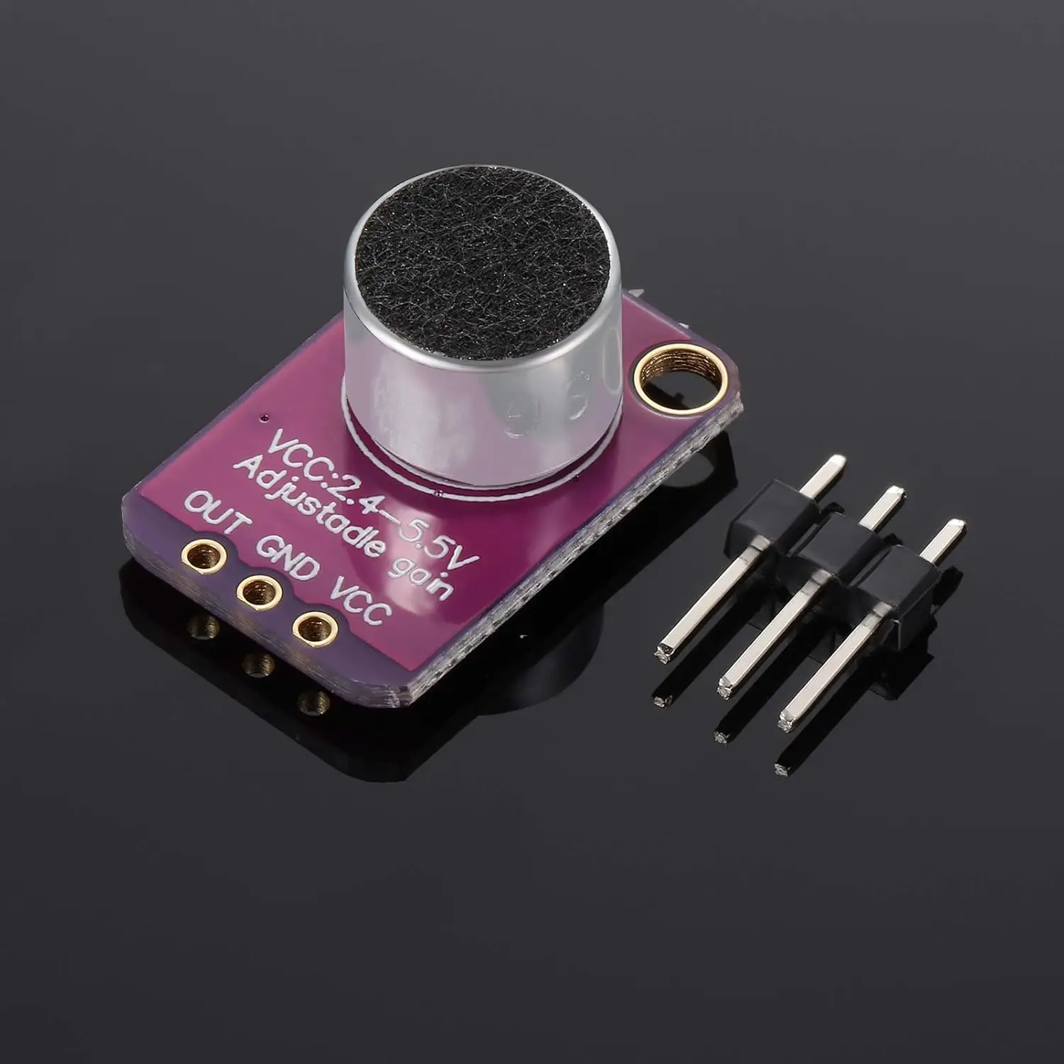 MAX9814 Microphone AGC Amplifier Board Module Auto Gain Control Attack for Arduino MAX4466 PCB Diy Kit