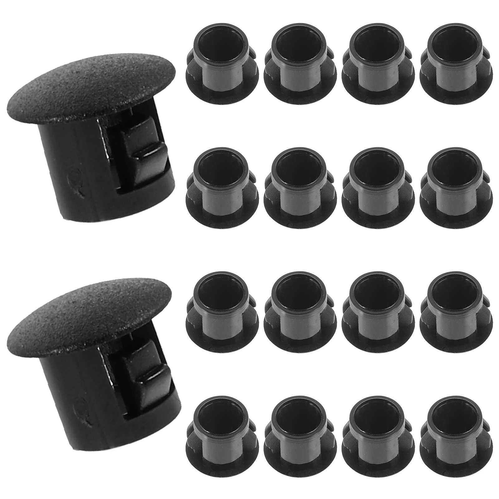 

50 Pcs Circular Plastic Hole Plug for Furniture Holes Silencer Screw Drill Cover Caps