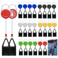 2 Pieces Lighter Leash Retractable Keychain With Clip Anti-Loss Retractable Lighter Clip Keychain Single Clip for Convenience