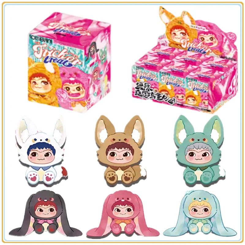 

В наличии оригинальная слепая коробка Wakuku V2 Fox Rabbit трюк дневник кулон подарок на день рождения гаражный комплект детские игрушки кукла Wakuku