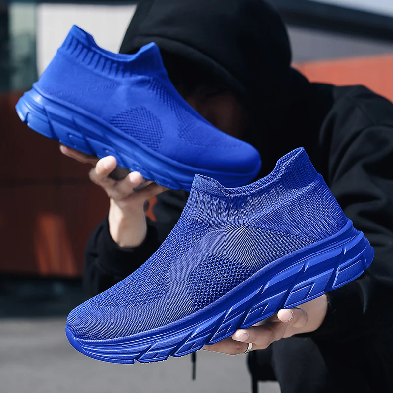 

YRZL 2025 Mens Running Sneaker Lightweight Breathable Sneakers Sports Shoes Non Slip Walking Shoes Gym Training Shoes Size 46