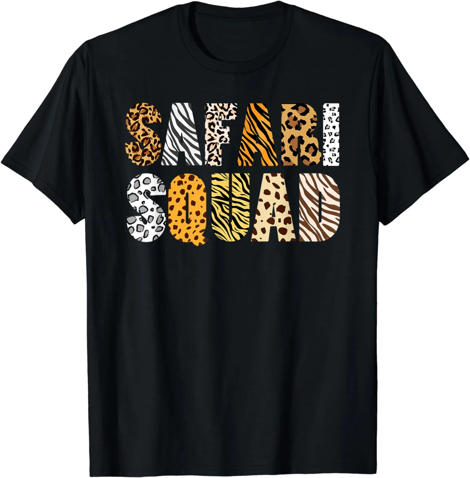 Safari Squad Zoologist Animals Zoo Lovers Theme Men's Unisex T-Shirt Size S-5XL