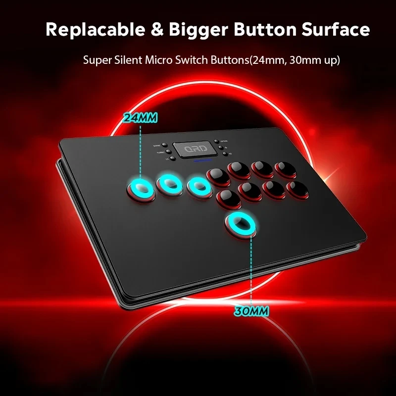 New QRD S3 Street Fighter 6 King Of Fighters 15 Iron Fist 8 Arcade Fighting Support PS4 PS5 Switch Portable Gaming Keyboard