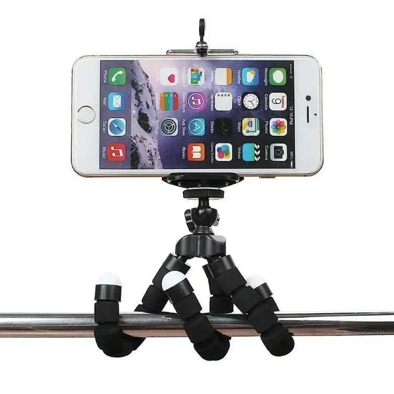 Treppiede Sponge Octopus - Supporto universale per cellulare pigro con clip per fotocamera portatile