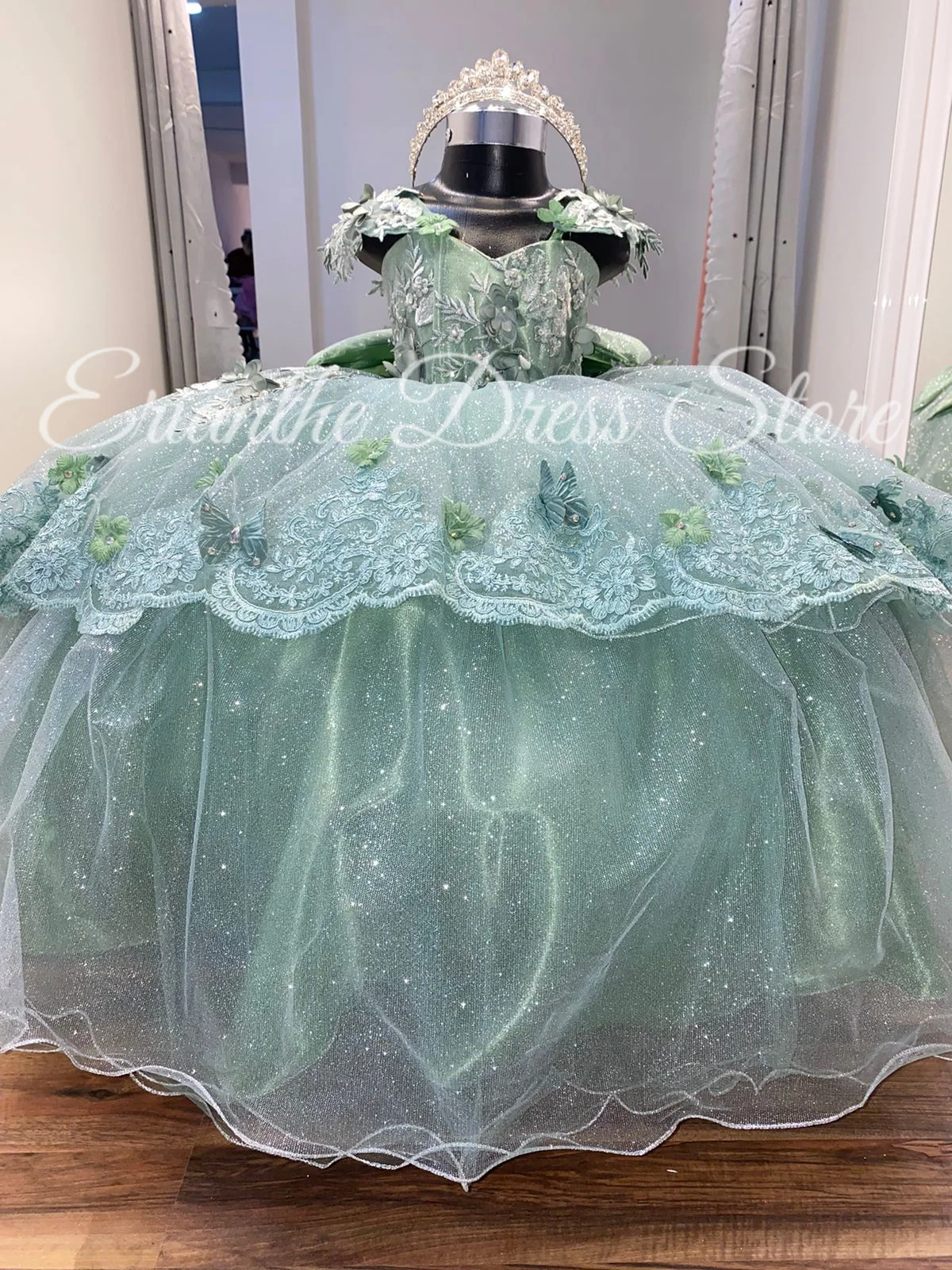 Flower Girl Dress For Wedding Tulle Puffy Applique With Bow Elegant Red Kids Birthday Party First Communion Ball Gowns Custom image 6