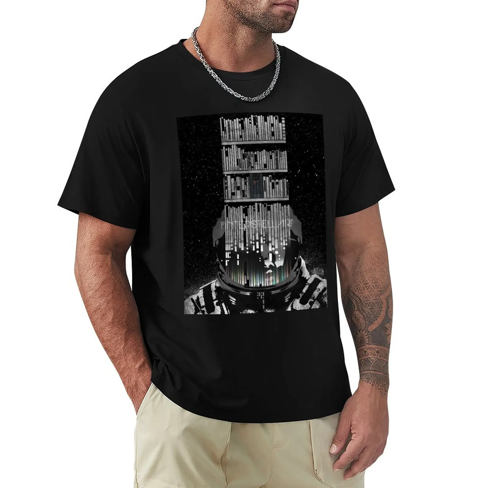 INTERSTELLAR poster T-Shirt Work Wear Lightweight Tee
