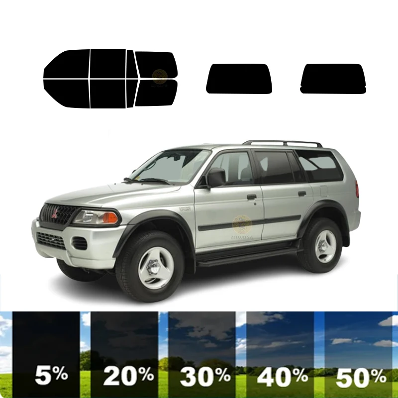 precut Removable Window Tint Film For Car 100% UVR Heat Insulation Carbon ﻿For MITSUBISHI MONTERO SPORT 4 DR SUV 1997-2003