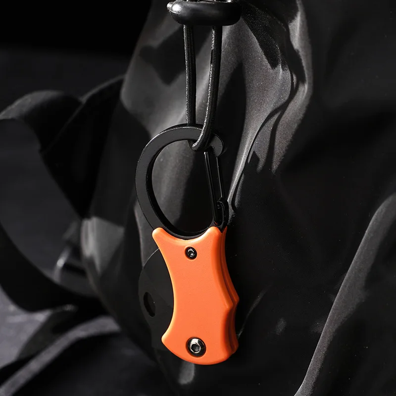 Mini Folding Knife Portable Pocket Knife Camping Food Processing Food Construction Repair Outdoor Equipment Keychain Mouth