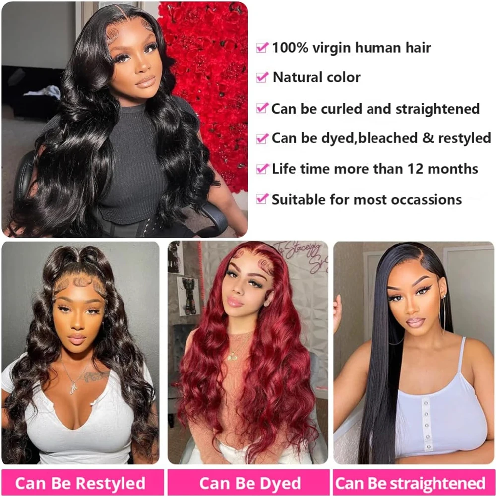 Mèches brésiliennes naturelles Body Wave 100% naturelles brutes, Extensions de cheveux épais 16A, lot de 1/3/4 pour femmes, livraison rapide